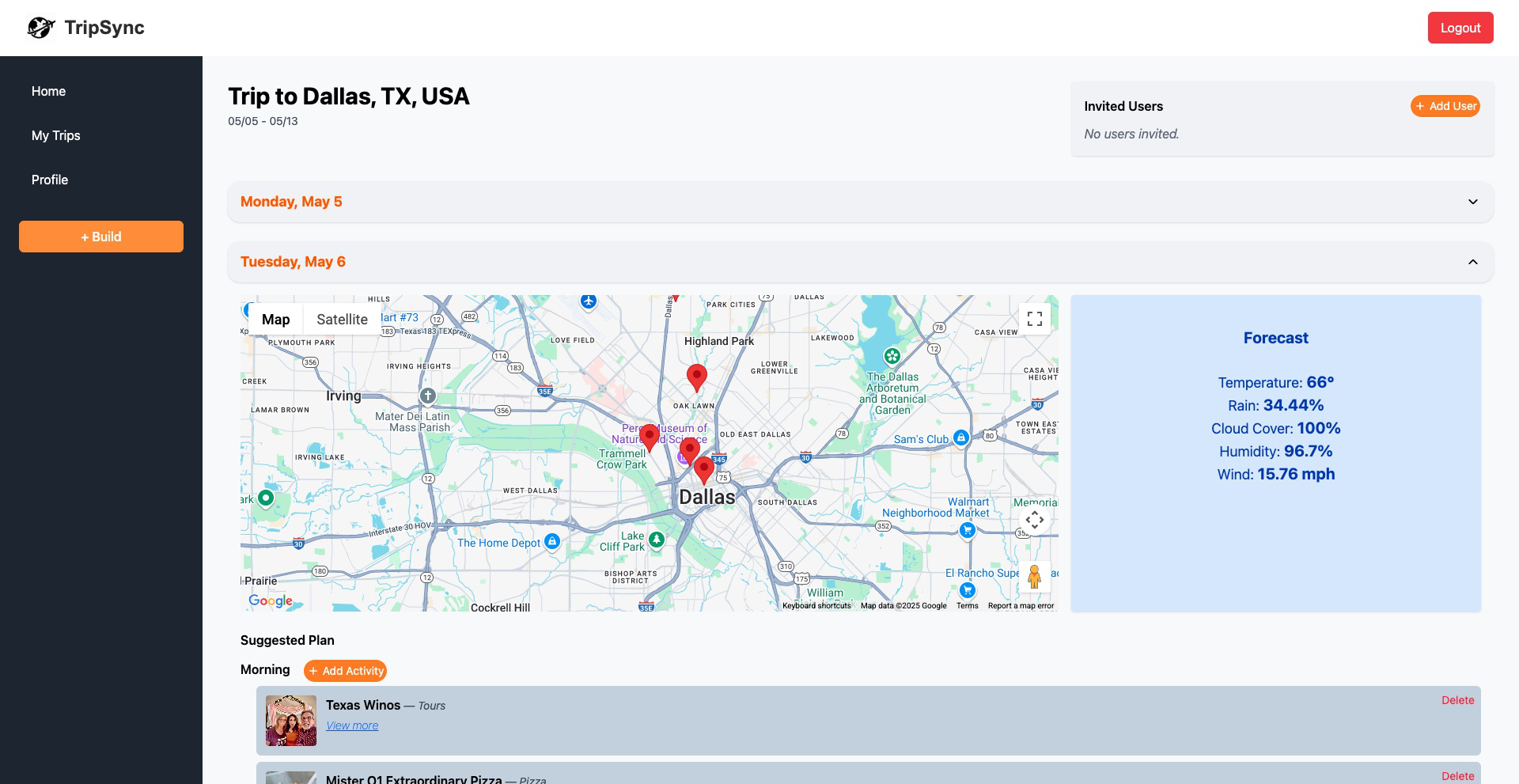 Trip Planning