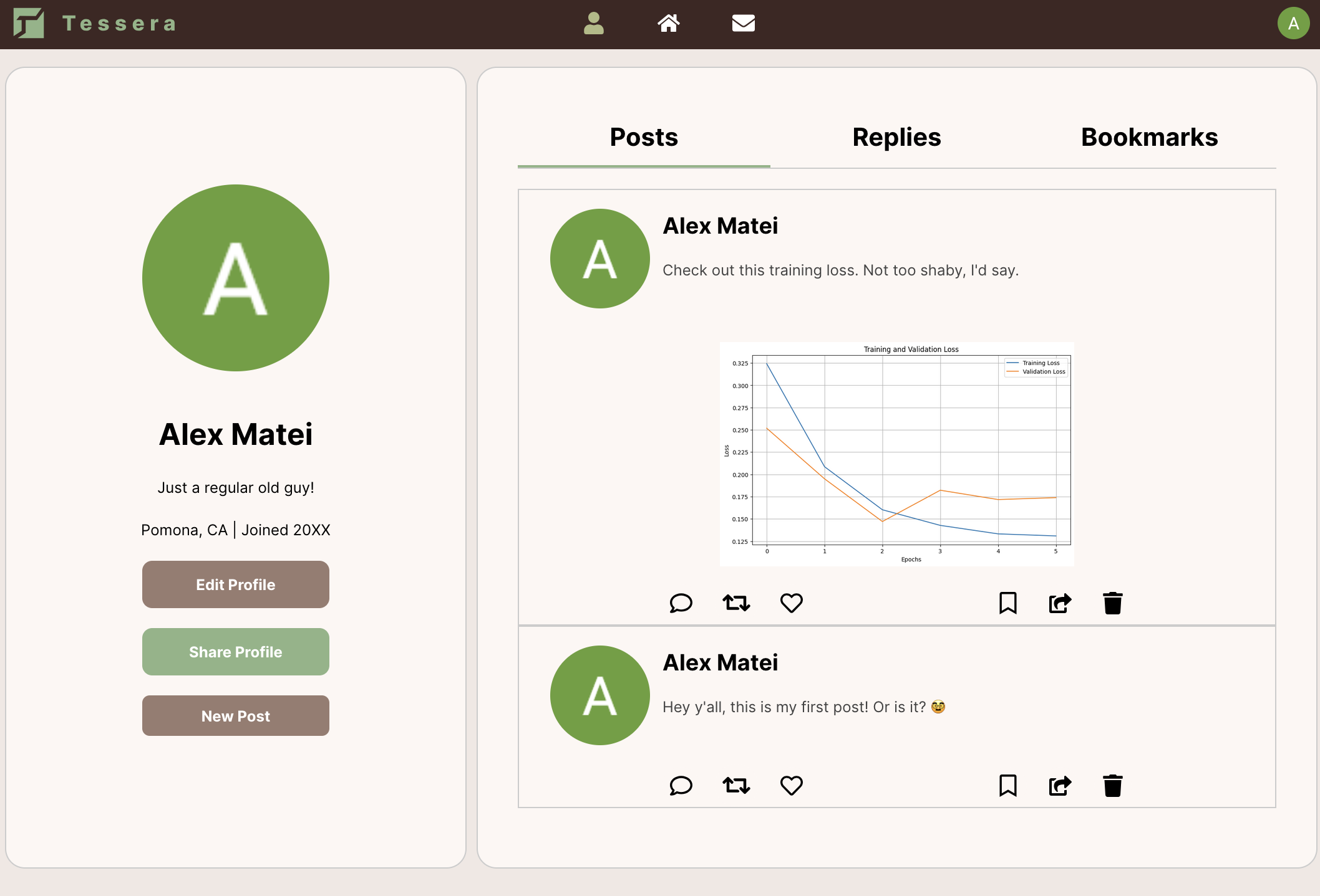 Profile Page